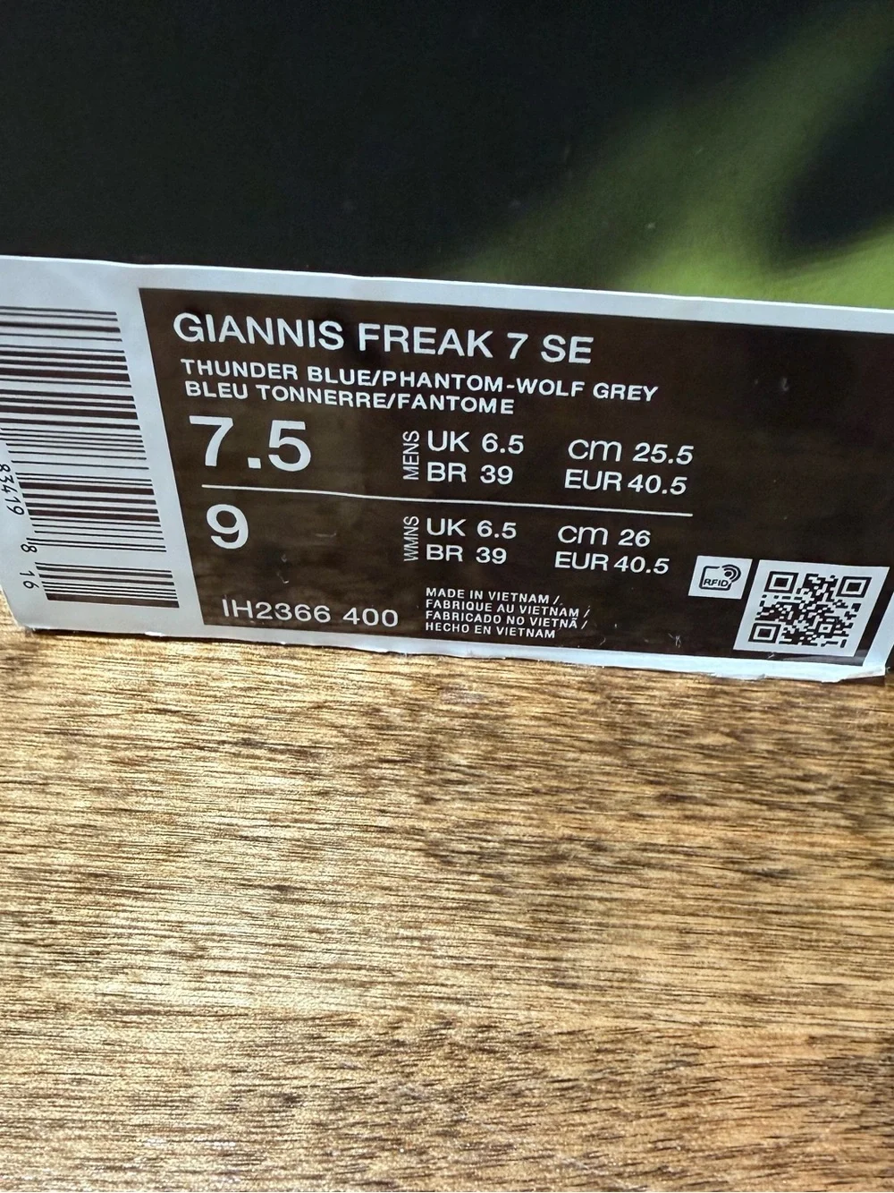 Nike Giannis Freak 7 SE New Moon sneakers men’s size 7.5
